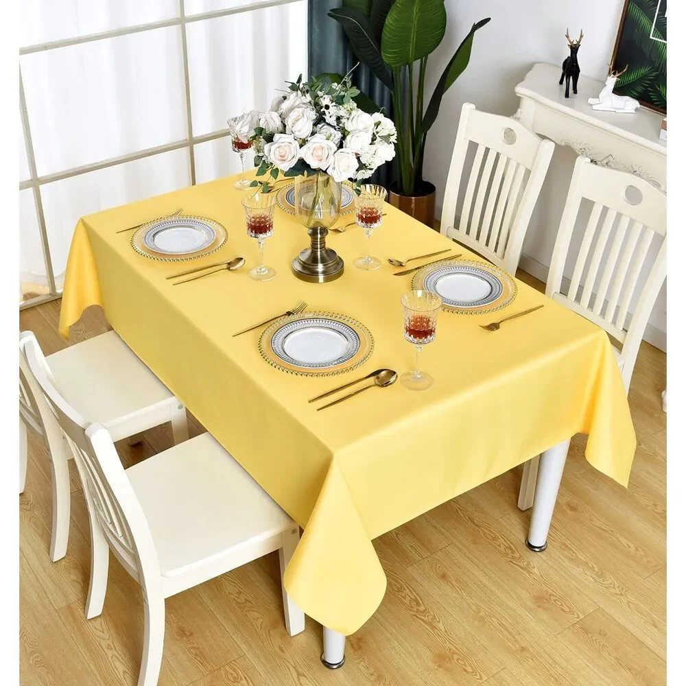 Tablecloth Waterproof Stain Resistant Indoor/Outdoor, Rectangular/Oblong, 52x70
